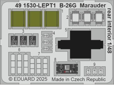 B-26G Marauder rear interior 1/48 - ICM - image 2