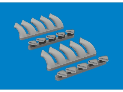Mosquito exhaust stacks PRINT 1/48 - TAMIYA - image 2
