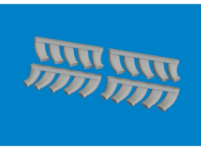 Mosquito exhaust stacks PRINT 1/48 - TAMIYA - image 3