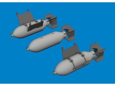 P-40 500lb M64 US bombs 1/48 - EDUARD - image 1