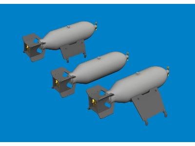 P-40 500lb M64 US bombs 1/48 - EDUARD - image 2