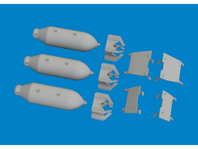 P-40 500lb M64 US bombs 1/48 - EDUARD - image 3