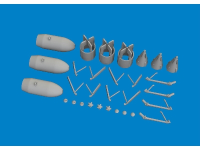 P-40 250lb MC British bombs PRINT 1/48 - EDUARD - image 4