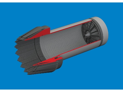 F-35C exhaust nozzle PRINT 1/48 - TAMIYA - image 2
