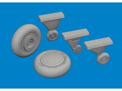 F4F-4 wheels early 1/48 - ACADEMY - image 1