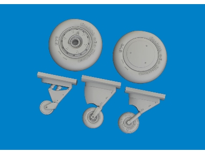 F4F-4 wheels early 1/48 - ACADEMY - image 3