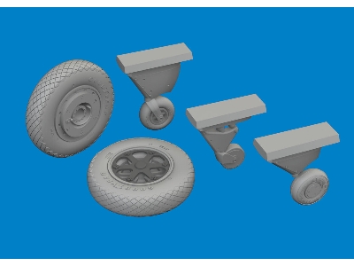 F4F-4 wheels late 1/48 - ACADEMY - image 1