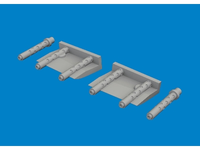 F4F-4 gun barrels PRINT 1/48 - ACADEMY - image 1
