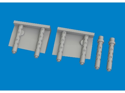 F4F-4 gun barrels PRINT 1/48 - ACADEMY - image 3
