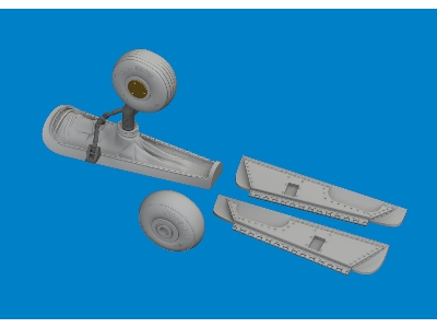 P-40E tail wheel bay PRINT 1/48 - EDUARD - image 1