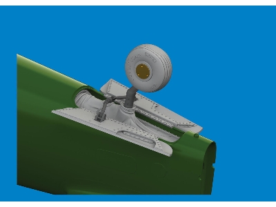 P-40E tail wheel bay PRINT 1/48 - EDUARD - image 2