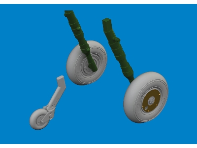 Spitfire Mk. V wheels 1/72 - TAMIYA - image 2