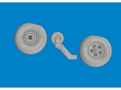 Spitfire Mk. V wheels 1/72 - TAMIYA - image 3
