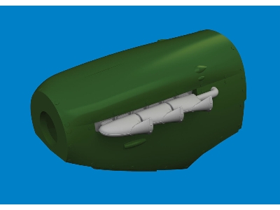 Spitfire Mk. V three-stacks exhaust fishtail PRINT 1/72 - TAMIYA - image 2