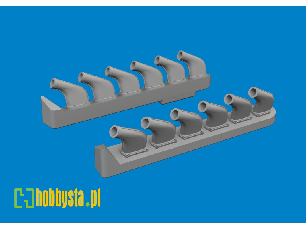 P-51 exhaust stacks PRINT 1/72 - TAMIYA - image 1 P-51 exhaust stacks PRINT 1/72 - TAMIYA - image 1
