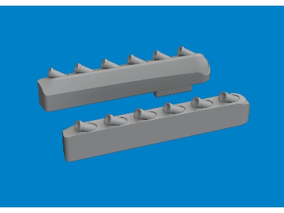 P-51 exhaust stacks w/  fairing PRINT 1/72 - TAMIYA - image 1