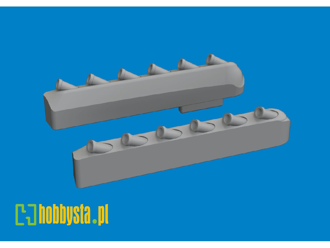 P-51 exhaust stacks w/ fairing PRINT 1/72 - TAMIYA - image 1 P-51 exhaust stacks w/ fairing PRINT 1/72 - TAMIYA - image 1
