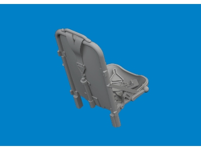 P-51D seat w/  integral belts PRINT 1/72 - EDUARD - image 2