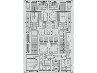 E-2C/ C+ undercarriage 1/72 - HELLER - image 1