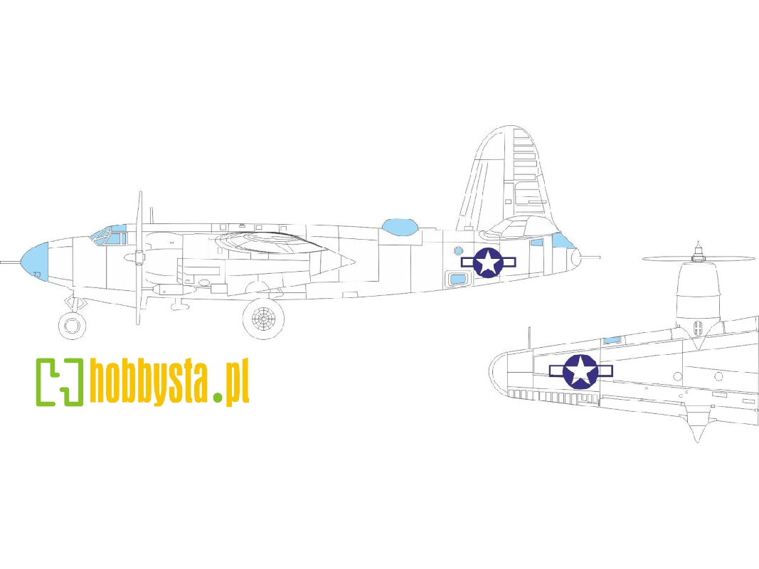 B-26G Marauder US national insignia 1/48 - ICM - image 1 B-26G Marauder US national insignia 1/48 - ICM - image 1