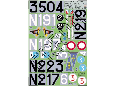 Spad 510 Alternate, Erc 571, Poles In France, Spa 77, Etc (A7) - image 1
