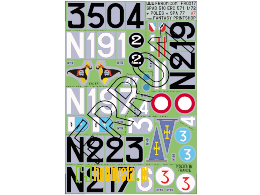 Spad 510 Alternate, Erc 571, Poles In France, Spa 77, Etc (A7) - image 1