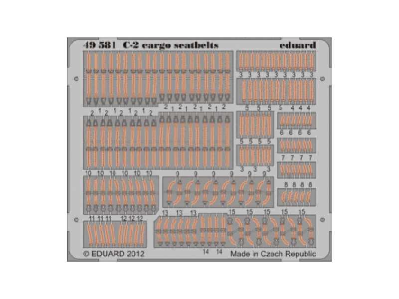 C-2 cargo seatbelts 1/48 - Kinetic - image 1