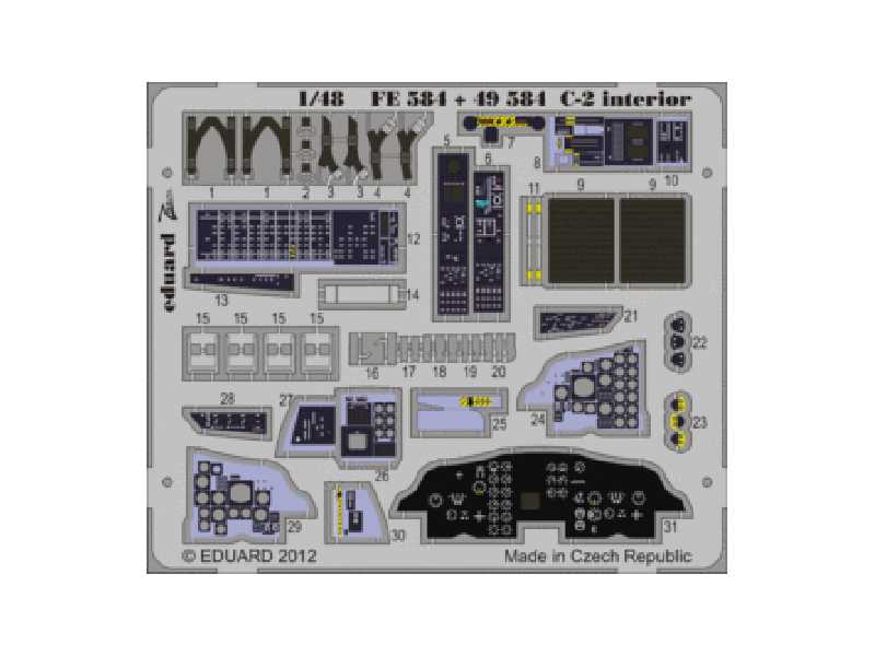 C-2 interior S. A. 1/48 - Kinetic - - image 1