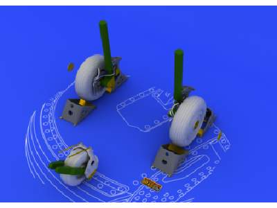 Su-27 wheels 1/48 - Academy Minicraft - image 1