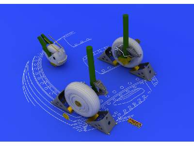 Su-27 wheels 1/48 - Academy Minicraft - image 3