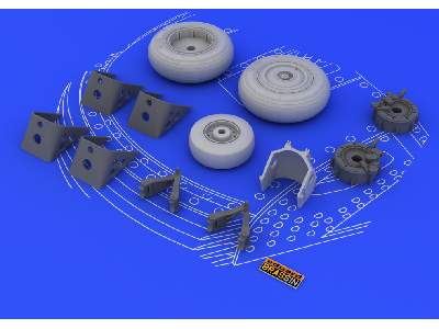 Su-27 wheels 1/48 - Academy Minicraft - image 4