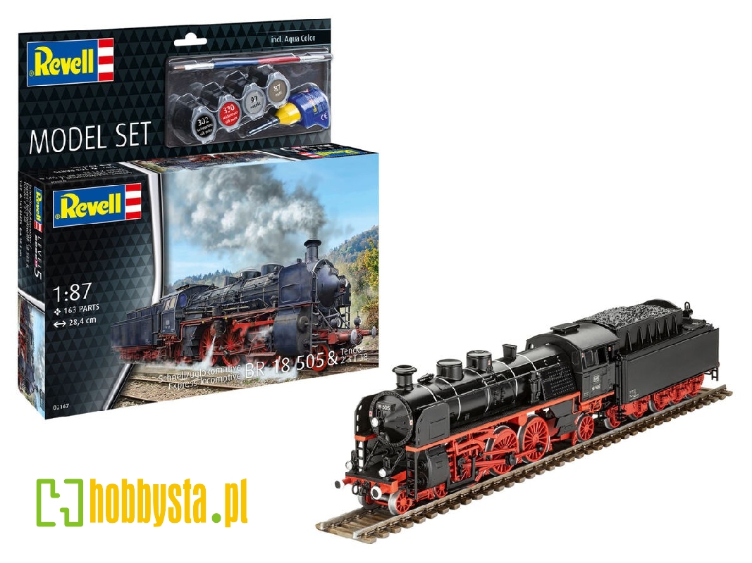 Express Locomotive (Schnellzuglokomotive) Br 18 505 & Tender 2'3't 38 - Model Set - image 1 Express Locomotive (Schnellzuglokomotive) Br 18 505 & Tender 2'3't 38 - Model Set - image 1