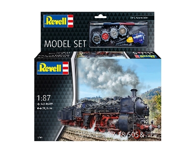 Express Locomotive (Schnellzuglokomotive) Br 18 505 & Tender 2'3't 38 - Model Set - image 3