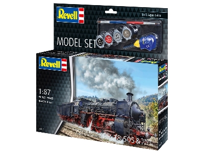 Express Locomotive (Schnellzuglokomotive) Br 18 505 & Tender 2'3't 38 - Model Set - image 4