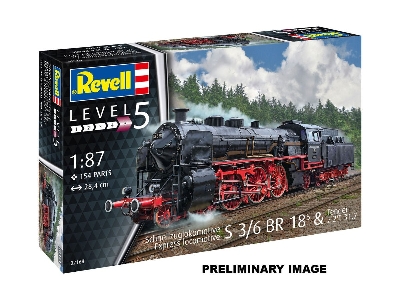 Express Locomotive S 3/6 Br 18&#8309; & Tender 2'2't 31,7 - Model Set - image 1