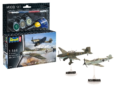 Messerschmitt Bf109e & Junkers Ju87b - Model Set - image 1