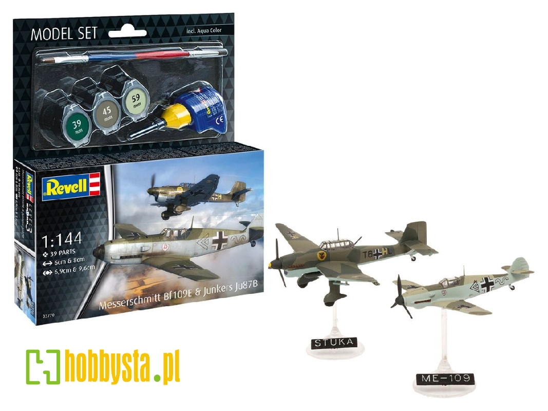 Messerschmitt Bf109e & Junkers Ju87b - Model Set - image 1 Messerschmitt Bf109e & Junkers Ju87b - Model Set - image 1