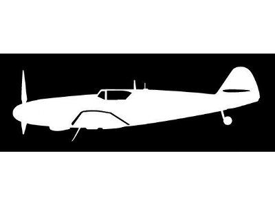 Sticker Bf 109 G-6/As (15cm White) - image 1