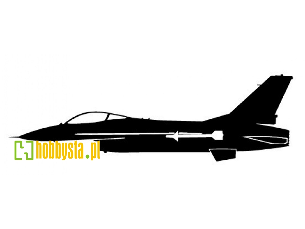 Sticker F-16 (15cm Black) - image 1 Sticker F-16 (15cm Black) - image 1
