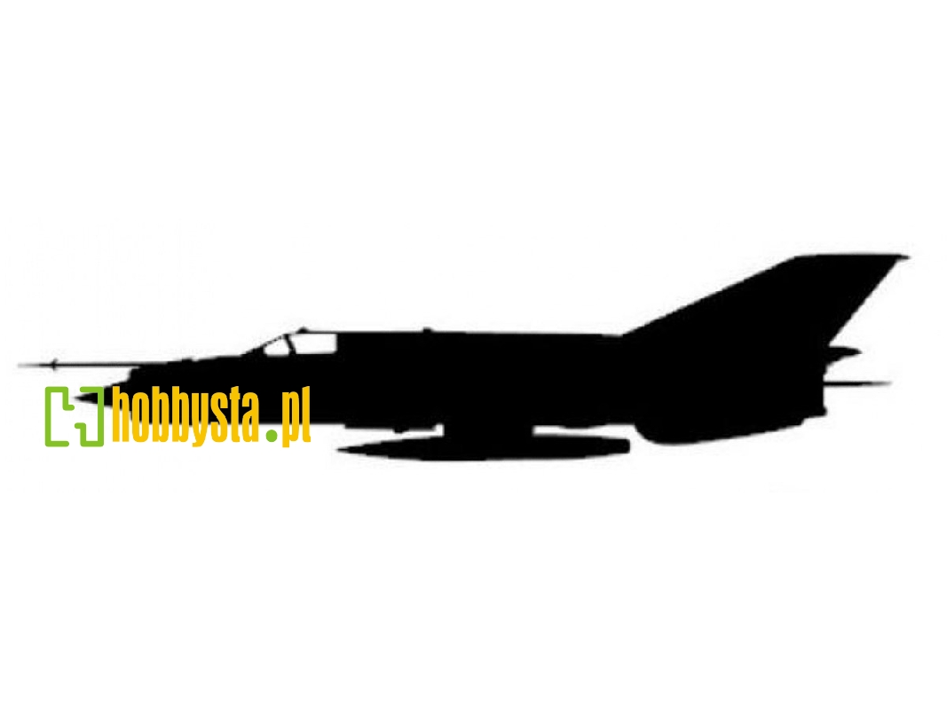 Sticker Mig-21 Mf (15cm Black) - image 1 Sticker Mig-21 Mf (15cm Black) - image 1