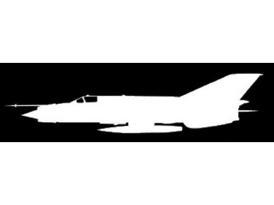 Sticker Mig-21 Mf (15cm White) - image 1