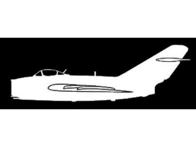 Sticker Mig-15 Bis (15cm White) - image 1