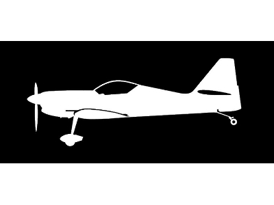 Sticker Zlin Z-50 (15cm White) - image 1
