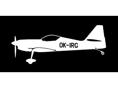 Sticker Zlin Z-50 Ok-irg (15cm White) - image 1
