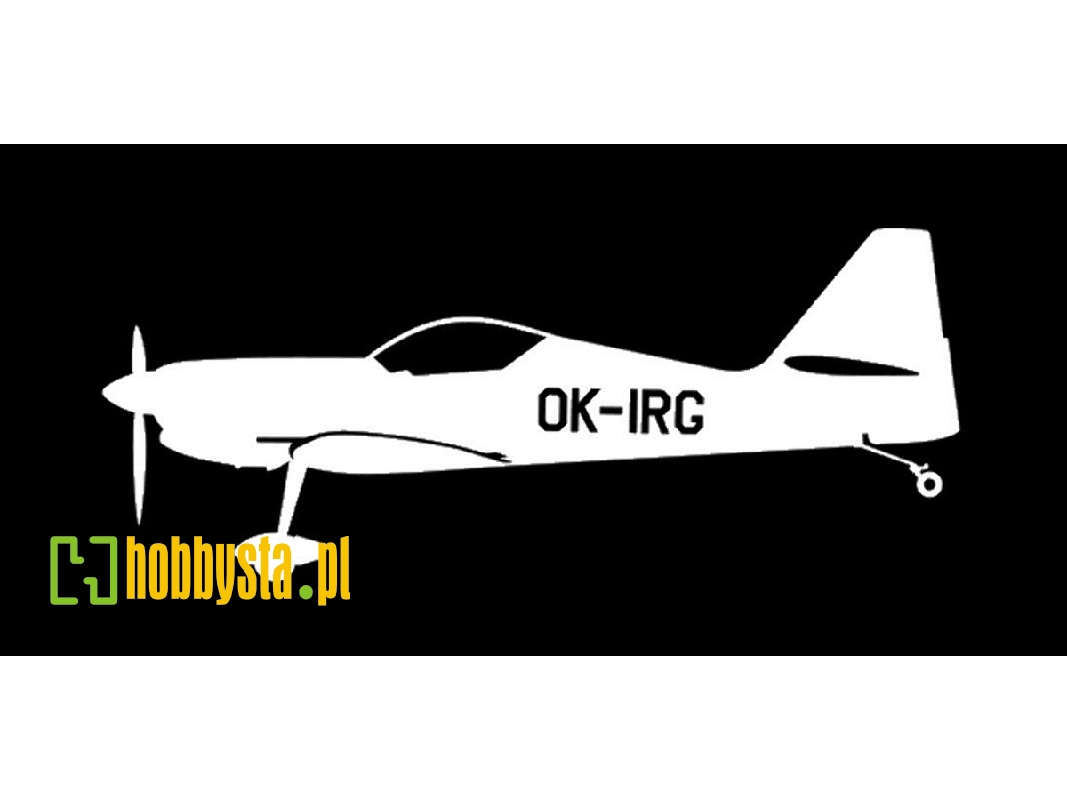 Sticker Zlin Z-50 Ok-irg (15cm White) - image 1 Sticker Zlin Z-50 Ok-irg (15cm White) - image 1