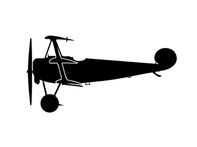 Sticker Fokker Dr.1 (15cm Black) - image 1