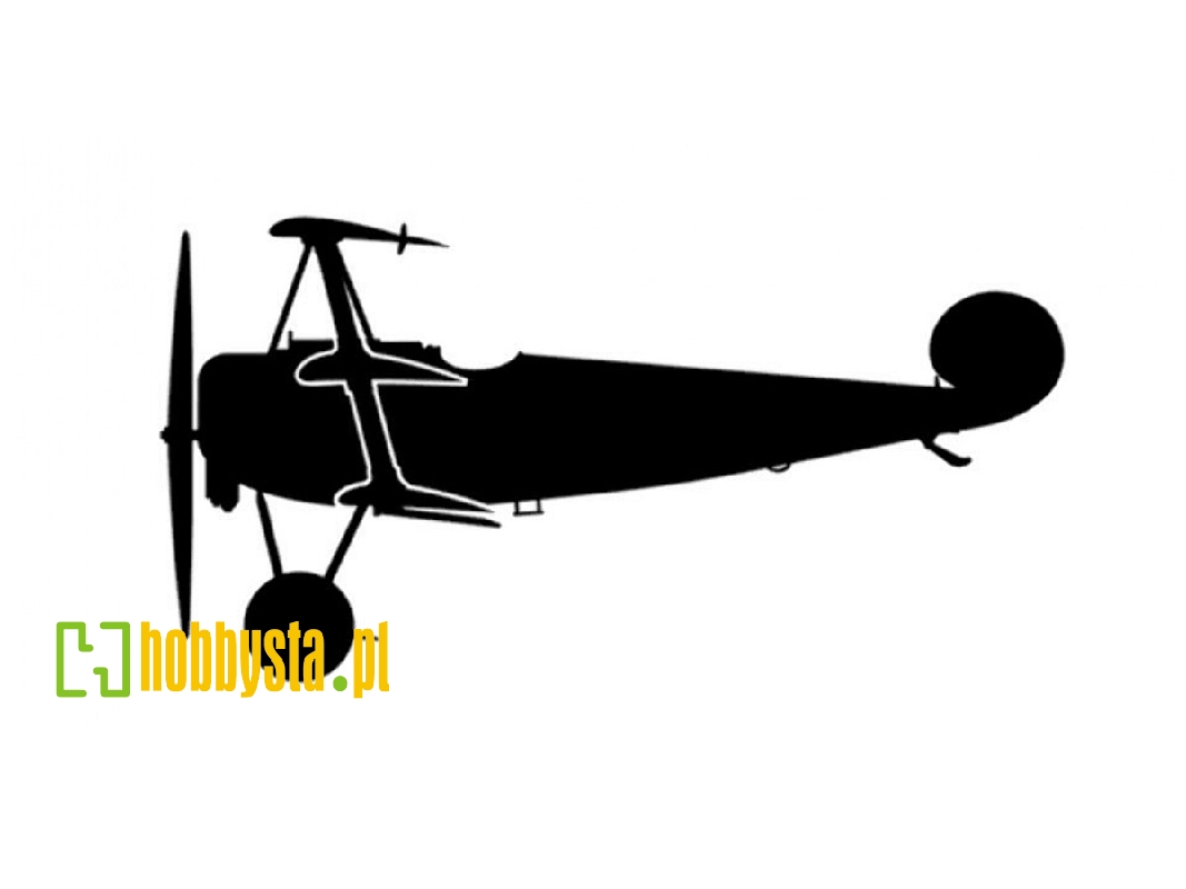 Sticker Fokker Dr.1 (15cm Black) - image 1 Sticker Fokker Dr.1 (15cm Black) - image 1