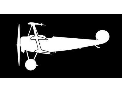 Sticker Fokker Dr.1 (15cm White) - image 1