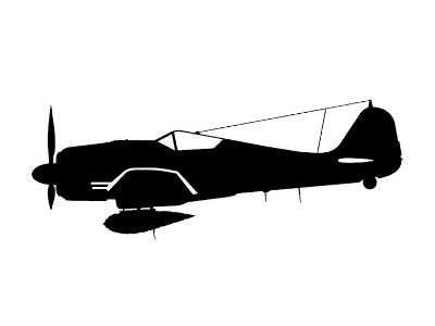 Sticker Fw 190a-8 (15cm Black) - image 1