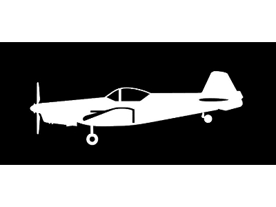 Sticker Zlin Z-526 (15cm White) - image 1